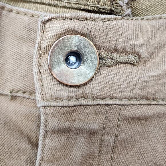 H&M Jeans Womens 8 Brown Low Rise Skinny Ankle Stretch Denim Casual Preppy - Picture 2 of 13